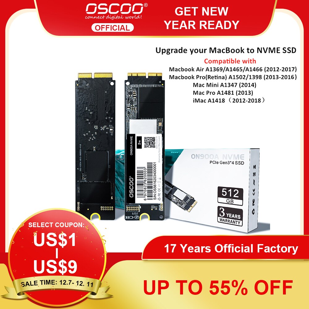OSCOO  NVMe ϵ ̺ SSD PCIe 256GB,..